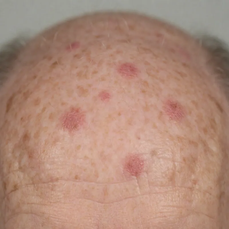 Illustrative image of cryotherapy — a generated illustration of a typical presentation, not a photograph of a patient