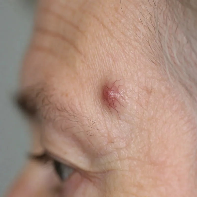 Illustrative image of basal & squamous cell cancer — a generated illustration of a typical presentation, not a photograph of a patient