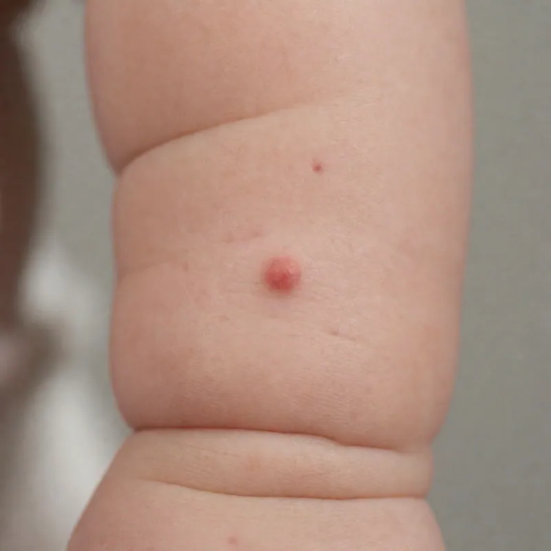 Illustrative image of birthmarks — a generated illustration of a typical presentation, not a photograph of a patient